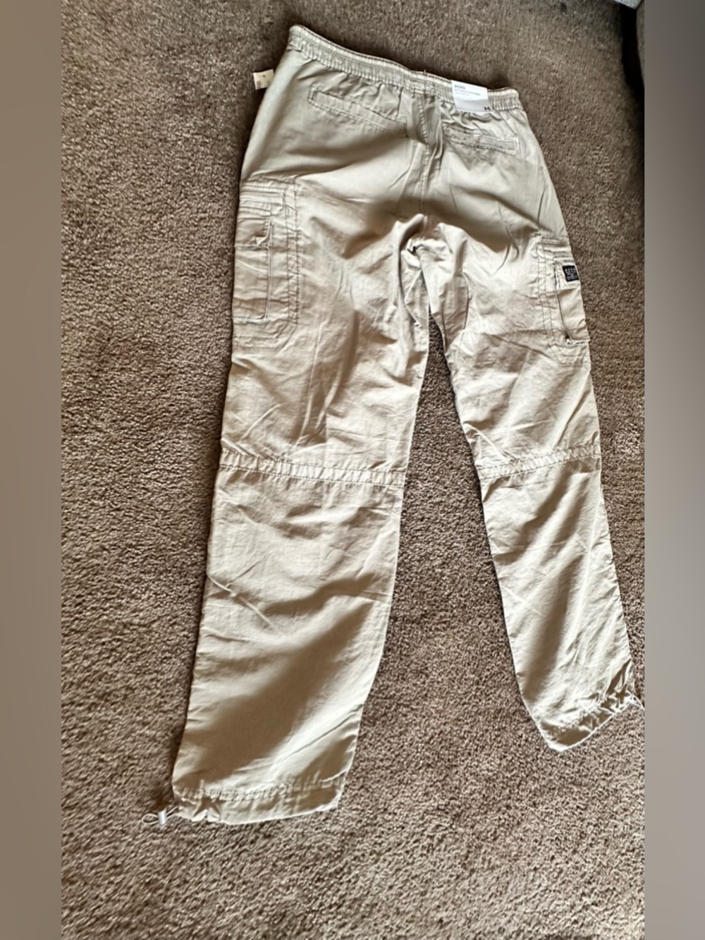 Aeropostale Khaki Active Utility Cargo Pants - Size Medium - NWT